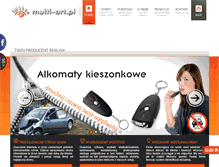 Tablet Screenshot of multiart.com.pl